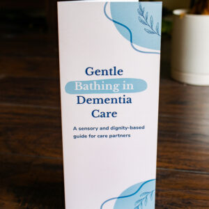 gentle bathing in dementia care guide brochure