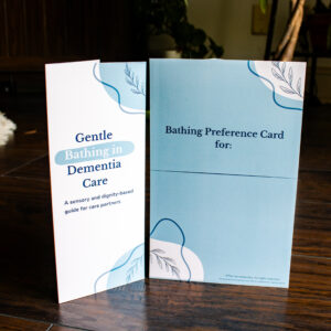 Bathing card and gentle bathing in dementia care guide