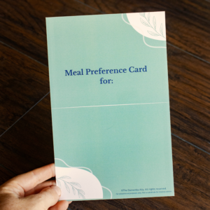 Meal Preference Card